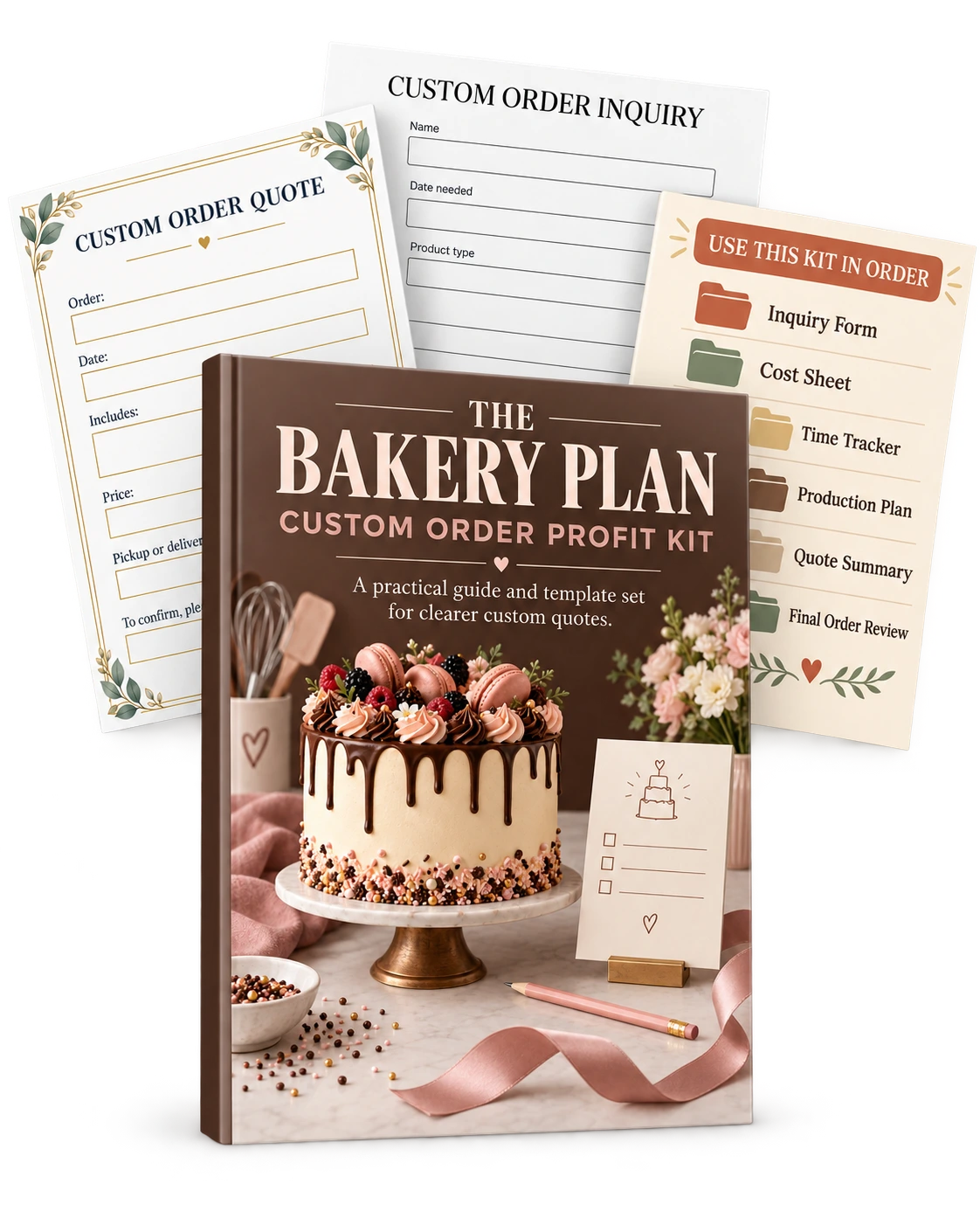 Custom Order Profit Kit with its inquiry form, quote template and custom-order workflow