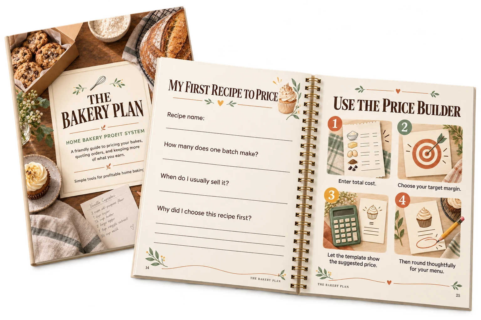 The Home Bakery Profit System open to its recipe-pricing plan